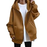 [1/2plus] ニブンノイチプラス パーカー ジップ アップ ハイ ネック フード ジッパー ボア レディース (M, キャメル)