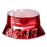 [ブラックオーメン] マイクロミニスカート 過激 全10色 変態 光沢 エナメル メタリック 超ミニスカート コスプレ セクシー エッチ（1026-赤色（レッド）、フリーサイズ） bs220-f-1026-rd