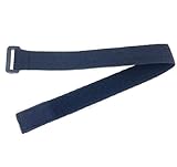 固定 結束 バンド バックル 付き 5本セット 伸縮タイプ マジックテープ式 幅5cm×長さ80cm ブラック