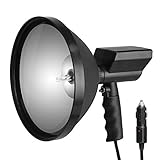 100W 12V Handheld HID Spotlight 9" 240mm Lamp for Fishing Camping Offroad Hunting [並行輸入品]