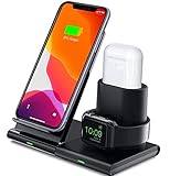 Qi ワイヤレス充電器 10W Qi認証済み 3台同時充電 Lecone 高速 ワイヤレス充電器 iphone airpods 2充電 アッ