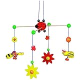 モビール ハチと花