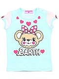 (アースマジック) EARTHMAGIC バンダナマフィー袖チュールTシャツ 90cm サックス