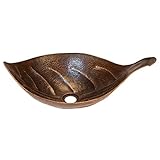 PVLFDB Leaf Vessel Hammered Copper Sink [並行輸入品]