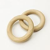 Mamimami Home 噛がため Baby ガラガラ チュアブル 天然木製 ブナリング 70mm 5個 おしゃれで歯固め / DIY