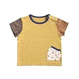 ナオミイトウ NAOMI ITO おうちポケットTシャツ キャメル 80cm 79554