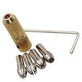 Lovoski 6件　ミニ　電動ドリルビット　コレット　軸　レッチ　切削工具　0.8-3.2mm