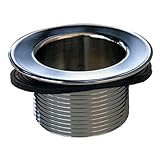 LASCO 03-5001 Bathtub Drain Shoe Strainer 1 1/2 Inch Coarse Chrome Plated by LASCO