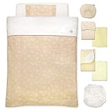 日本製 ベビー布団 12点セット ≪おんぷ≫ オーガニックコットン ダブルガーゼ 綿100% un doudou No.1144