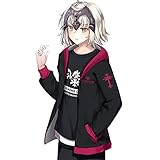 RUIBOCOS Fate/Grand Order ジャンヌ・ダルク(オルタ) 印象パーカー Tシャツ コスプレ衣装 男女兼用 春夏服 (Tシャツ,M)