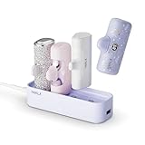 iWALK モバイルバッテリー 充電ステーション 充電ボックス 充電ケース 充電器 Type-C入力 USB-C 複数台同時充電対応 オフィス・家庭用 アイウォーク 【充電ステーション単品】 パープル