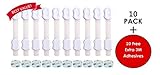 Rachel Rose Resources Baby Safety Locks - 10 White Pack, FREE Extra 3M Tapes [並行輸入品]
