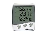 Ａ＆Ｄ　時計付き温湿度計　ＡＤ－５６８０