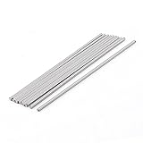 uxcell　旋盤バー 回転ツール　HSS素材　シルバーグレー　100mm 長い　10枚入り