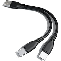 USB Type C to Type C ケーブル 2m 1本 Amazon.co.jp: Cable Factory【 充電 Type C 二股ケーブル 1M 黒色