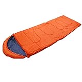 Merssavo 寝袋シングル/ダブルライナートラベルスリープサックシートハイキングキャンプテントマット（オレンジ）