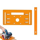 丸鋸ガイドプレート 切断機ベースプレート ルーター テーブルインサートプレート 切断機ベースプレートト リミングマシン 彫刻補助ツール ルーターテーブル 木工テーブルインサートプレート 木工ベンチ