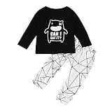 Tovadoo 子供服 ベビー服 男女共用 トップス+ズボン 秋冬 長袖 パジャマ キャラクター柄 可愛い ファッション 部屋着 保育園