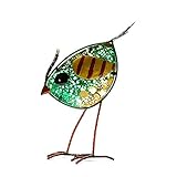 A Ting Garden Decoration Glass & Metal 8x12,Green Chick
