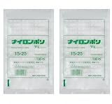 福助工業 ナイロンポリ TLタイプ規格袋 15-25 （200枚）巾150×長さ250mm