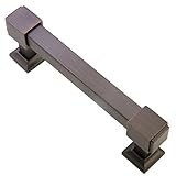 Oil Rubbed Bronze Drawer Pulls By Southern Hills, 4 Inch Screw Spacing, Pack of 5 Kitchen Cabinet Ha