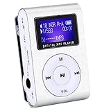 ポータブルミニMP3プレーヤーサポート32b MP3音楽プレーヤースポーツバッククリップMP3プレーヤー 音楽プレーヤー MP3ミュージックプレーヤーメタルクリップオンMP3プレーヤーミニ MP3 プレーヤー - 超軽量 MP3 音楽プレーヤー - 大人と大学生のためのミニ LCD ディス