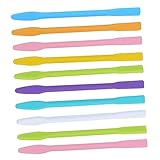 NOLITOY 10個 マスクスターラー フェイシャルマスク ミキシングスティック 化粧 スティック エポキシかき混ぜ棒 フェイシャルマスク かくはんスティック シリカゲル 再利用可能