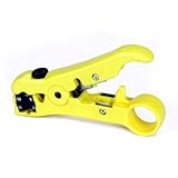 TOOGOO(R) Coaxial Cable Stripper Coax Stripping Tool for RG59/6/7/11 / Reversible Cassette, Cable Cu