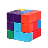 SONONIA 木製　パズル　6面ロック　解き　 積み木　教育　知育玩具　孔明ロック　解きほぐし　面白い　ギフト　カラフル