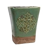 Hosley's Seafoam Green Ceramic Vase 9 High. Ideal for Dried Floral Gift For Wedding Bridal Garden O6