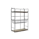 3層ラック調節可能レトロ鍛造モジュラーシェルフデスクトップデブリ保管ディスプレイスタンド