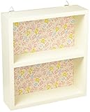 小物ディスプレイ棚 丸和貿易 ミニチュアボーム ミニシェルフ ダブル ピンクフラワー 400648901