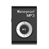 GZCRDZ 防水 MP3音楽プレーヤー ミニ HiFi ステレオ MP3 ウォークマン シャッフル機能 FM ラジオ クリップ 付き 水泳 スポーツ ランニング ライディング 用 (黒)