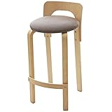 ルームアンドホーム マインファブリックバースツール ベージュ 33 X 29 X 73.5cm