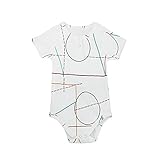 Lutents ベビー服 ロンパース カバーオール 半袖 幾何学模様 女の子 男の子 カジュアル 快適 着心地良い 歩行服 パジャマ 新生児 出産祝いプレゼント 可愛い オシャレ