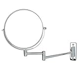 Kesoto ファッション　デザイン　8 インチ　ダブルサイド　1倍 / 7倍　拡大　ウォールマウント　バスルーム　シェービング　メイクミラー　