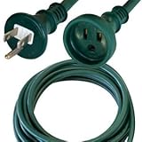 正和電工 3芯タイプ 防雨型延長コード 10m 深緑 WPE-10DG