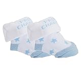 赤ちゃん・ベビー用 ボーイズ プリンス ギフトポーチつき ブーティーソックス ベビーソックス 赤ちゃん靴下セット (2足組) 男の子 (6-12ヶ月) (プリンスチャーミング)