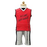 [アルマーニベビー] ARMANI BABY ベビー服 セットアップ (ノースリーブTシャツ・パンツ) RXD462ARED 24Mサイズ
