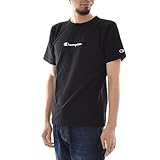 [チャンピオン] Tシャツ 半袖 丸首 綿100% 9.4oz スクリプトロゴ刺繍 リバースウィーブ(R) ショートスリーブTシャツ C3-M304 メンズ ブラック M