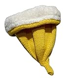 黄色かわいい冬プラス毛羽暖かいニットウール品質のベビーハット