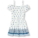 ザ・チルドレンズプレイス THE CHILDREN'S PLACE/ ショートスリーブペイズリープリントコールドショルダーウーブンドレス スノー ワンピース 4歳【並行輸入】