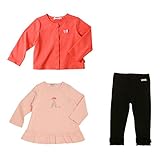 [ミキハウス] MIKIHOUSE エッフェル塔プリント長袖Tシャツ付きカーディガン３点ギフトセット （70cm-80cm） 14-1117-786 オレンジ