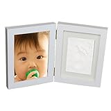 ［Gioioso] 『今』を残せる フォトフレーム 赤ちゃん 手形 足形 キット 見開き二面タイプ 安心の日本製粘土付き