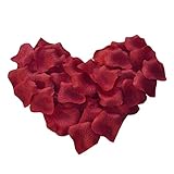 700 PCS人工花バラの花びらバレンタイン結婚祝い記念日の装飾-ルージュ色の