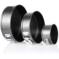 NASOF ケーキの型 円形活底 ロックケーキ型 バネ式 デコ型 加工 デコレーション 焙煎シフォンケーキ焼型 オーブン ベーキングツール 炭素鋼 底取れ式 ライブボタン ３サイズ