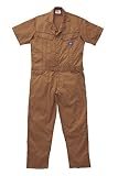 [ディッキーズ]Dickise【ツナギ服】春夏半袖ツヅキ服・ベーシックカバーオール《059-21-711》 (4L, BW ブラウン)