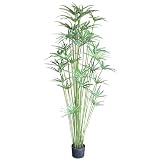光触媒・人工観葉植物 カヤツリグサ 黒(鉢の色)