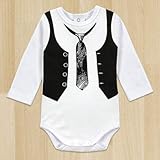 最高品質の小売1個の赤ちゃん紳士ロンパー白長袖赤ちゃん冬のオーバーオール赤ちゃん新生児服の体：38090,9M
