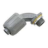 Arlington nmlt905 – 10 90度snap2itコネクタfor liquid-tight電線管、push-onインストール、1 / 2インチ、非金属、10枚パック